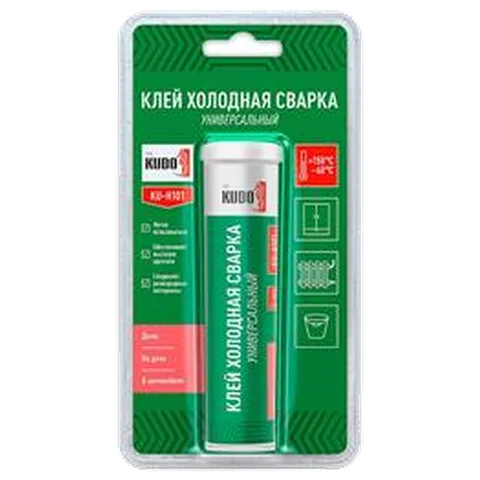 КУДО Клей "Холодная сварка" универсальный KU-H101, 60гр, (12шт/уп)