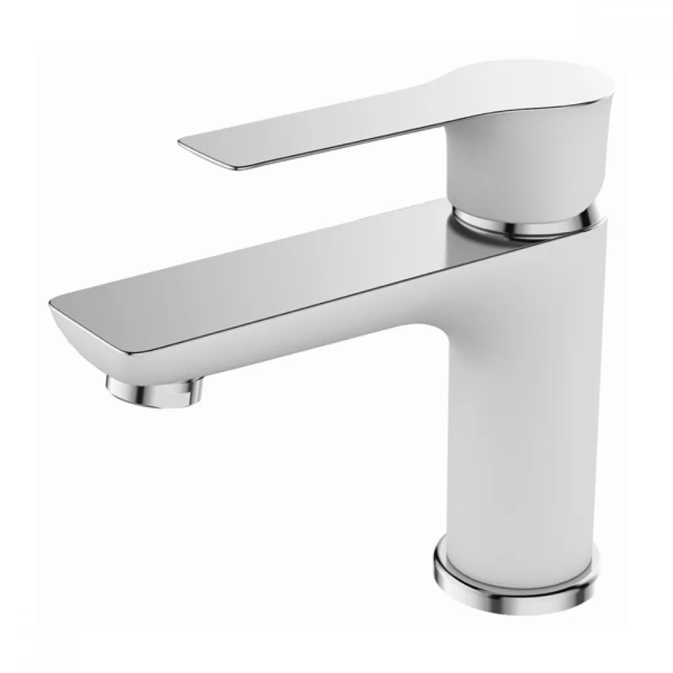 Смеситель д/умывальника MIXXUS PREMIUM EVA 001 (WHITE) Ø35  (10 шт/ящ)