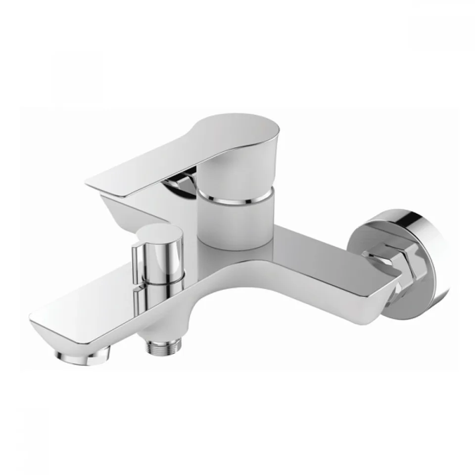 Смеситель д/ванны корот. MIXXUS PREMIUM EVA 009  (WHITE) Ø35 EURO (8 шт/ящ)