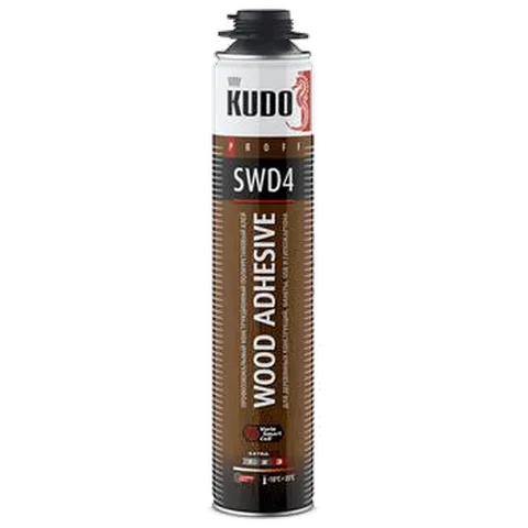 КУДО Клей конструкц. полиуретан. для деревян. констр. профес. KUDO PROFF KUPP10UWOOD 1000мл (12шт/уп