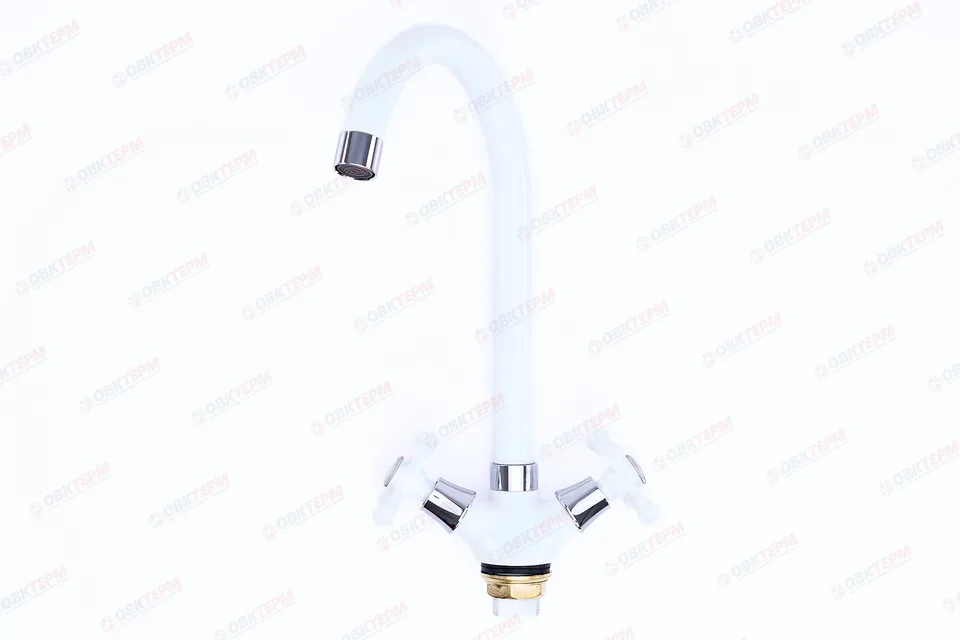 Смеситель д/кухни буксовый MIXXUS OMEGA 275 (WHITE) ГАЙКА (10 шт/ящ)