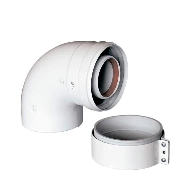 Коаксиальный угол стартовый 90* 60/100 (Baxi,Viessmann,Kiturami)
