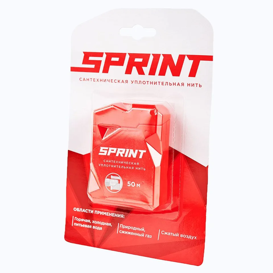 Уплотнительная нить Sprint 50м бокс  блистер