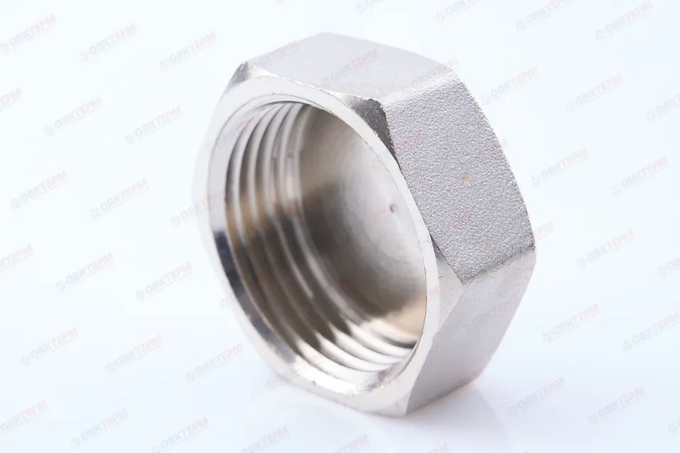 Заглушка 1" в никель Valtec (10уп/180ящ)